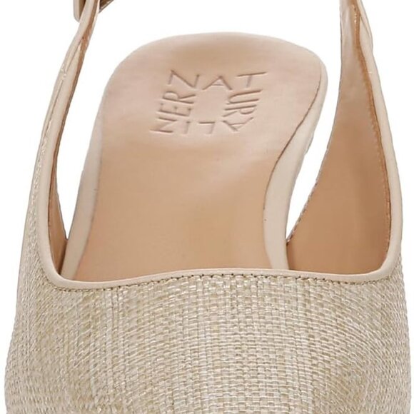 Women's Tansy Slip-On Shoes with 2 1/8 Inch Flared Heel in Coastal Tan - Picture 2 of 9